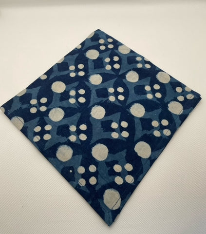 Table Napkin Indigo Flowers