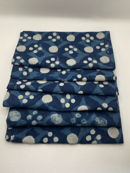 Table Napkin Indigo Flowers